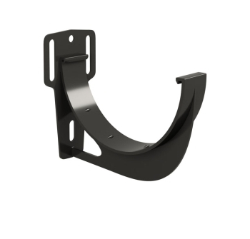 Кронштейн желоба slider Классика 120 ПВХ GL черный (RAL 9005) - строй база