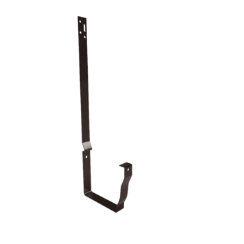 Держатель желоба длинный МЕТАЛЛ ПРОФИЛЬ БЮДЖЕТ 120х86 Ral 8017 - строй база