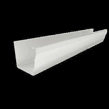 Желоб водосточный МЕТАЛЛ ПРОФИЛЬ БЮДЖЕТ 120х86х3000 Ral 9003 - строй база